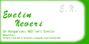 evelin neveri business card